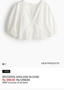 Eyelet Puff Sleeve Crop Top