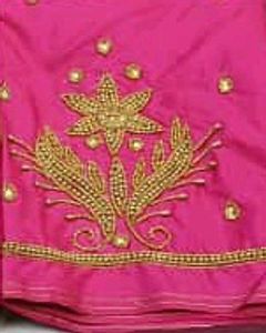 Pink Aari Work Bluose