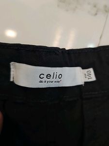 Stylish Black Pant Type Jeans