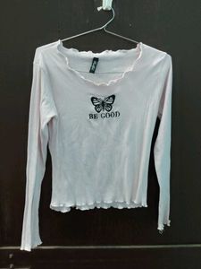Cute Butterfly Long Sleeve Top