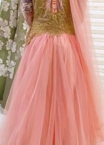 Valentine Special Peach 🍑 Cindrella Gown..
