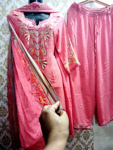 Coral Embroidered Salwar Kameez Suit