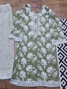 Floral Print Plazzo Kurta Set