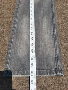 Gray Wash Denim Jeans
