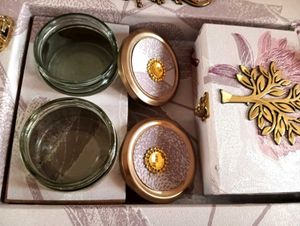 Dryfruit Tray With Two Glass Jars And Box