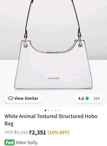 *SALE* Allen Solly White Shoulder Bag New