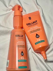 Bblunt Combo Of Smoothening Shampoo &amp; Hair Mask🎀