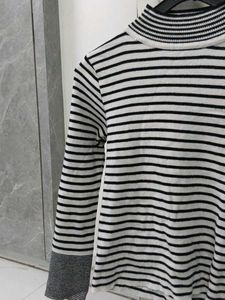 Striped Turtleneck Top
