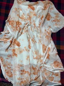 Floral Print kaftan dress