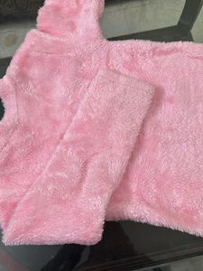Pink Fur Top For Girls