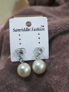 Pearl Drop Western Earrings