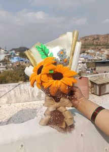 Fully Handmade Sunflower Bouquet 💐