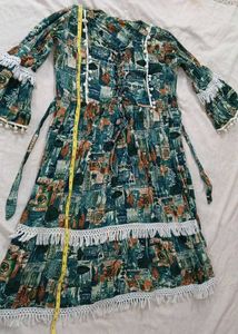 Boho Print Dress midi