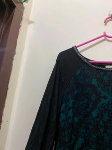 Patterned Long Sleeve Top 38-42