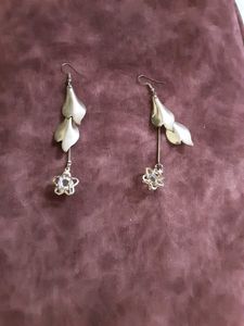 Copper Dangling Star Earrings
