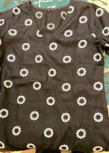 Stylish Black Printed Tunic