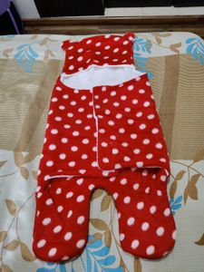 Red Polka Dot Baby Sleeping Bag