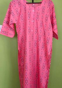Pour Orisa Ikkat Cotton Kurti, New With Tag