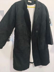 Women's Black Overcoat