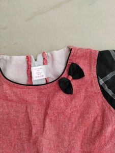 Cute Girls' Cotton Bow Dress