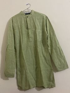 Men Green Ethnic Kurta