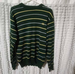 Striped Green Crewneck Sweater