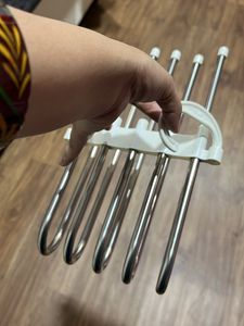 2 Pieces- 5 In One Stainless Steel Foldable Hanger