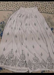 White Ethnic Skirt