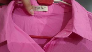 Stylish Pink Cotton Shirt 🌷