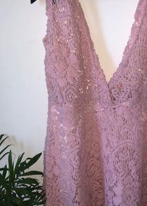 crochet lace short dress