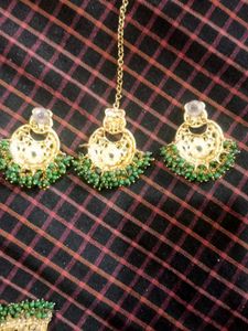 Green &amp; Gold Jewelry Set