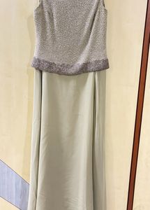 Green Partywear maxi dress