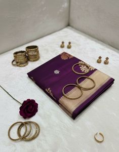 Elegant Purple Saree