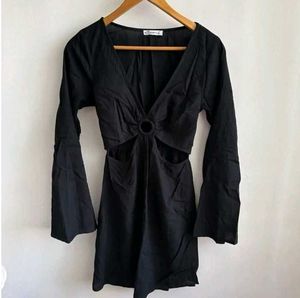 HOLLISTER Black Cutout Mini Dress