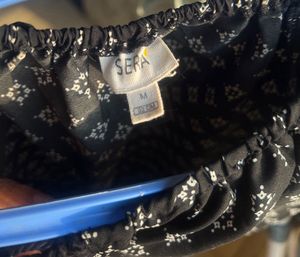 Black &amp; White Print Dress