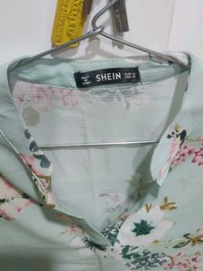 Green Floral Top