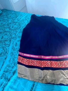 Elegant Blue Ethnic Skirt
