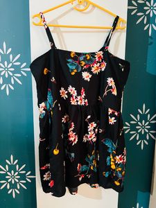 Attractive Floral Dress XL size