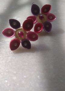 Pretty Flower Quilled Earrings