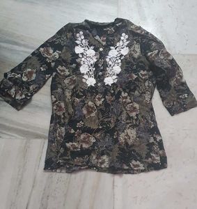 COMBO CORDSET With Floral Print Pant Suit