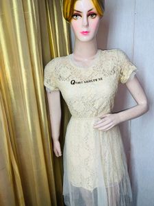 Elegant Lace T-Shirt Dress