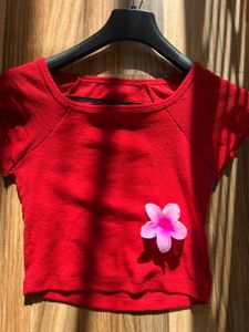 Red Crop Top