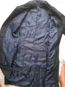Vintage Navy Blue Trench Coat