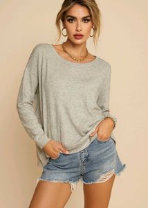 🎀BUY1 GET1 FREE Imported Gray Knit Sweater C