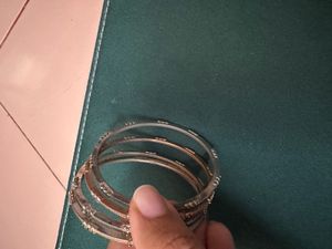 Set of 3 Silver Bangles
