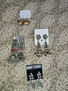 Set Of 4 Traditional Earrings