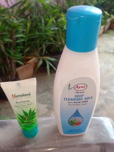 Combo Of AYUR HERBALS CLEANINGMILK &amp; HIMALAYA NEEM