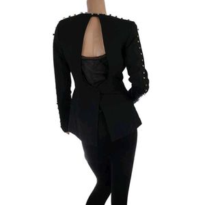 Silver Studded Backless