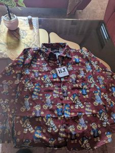 Teddy Bear Print Shirt
