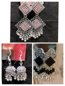 Assorted Silver Tone Earrings